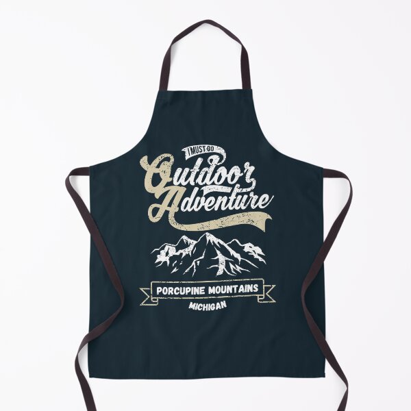 Item preview, Porcupine Mountains in Michigan, United States - Vintage Mountain Outdoor Adventure Logo designed and sold by Vintage-TM.