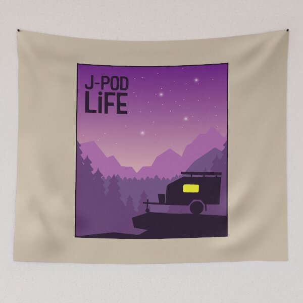 Item preview, Camper in the Purple Mountains. Camper Life.   designed and sold by pixelinga.