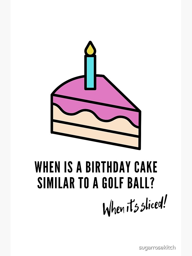 5 Golf Balls with Candles on Tees Funny / Humorous Birthday Card