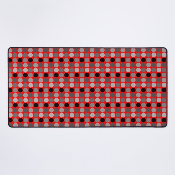 Artikelvorschau, Schwarz Grau Rot Kreise Muster entworfen und verkauft von Shapes-Mania.