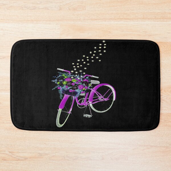 Item preview, BICYCLE WITH BASKET OF FLOWERS and STARS: Fantasy Print designed and sold by posterbobs.