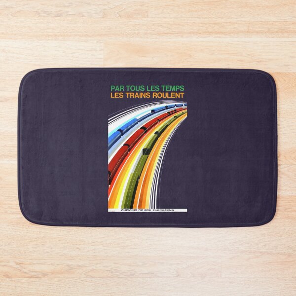 Item preview, IN ALL WEATHERS, THE TRAINS RUN - FRENCH RAIL ADVERT designed and sold by ThrowbackAds.
