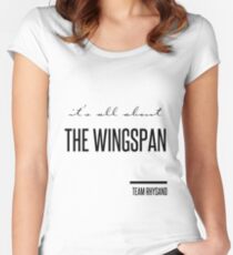it's all about the wingspan Women's Fitted Scoop T-Shirt