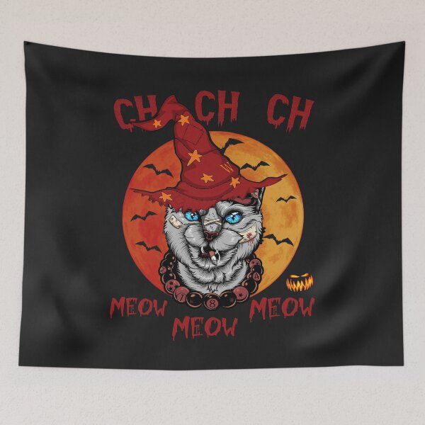 Item preview, Happy Halloween. CH CH CH CAT meow meow meow classic T shirt designed and sold by TalbotElizabeth.