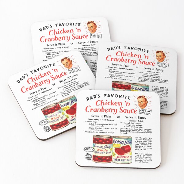 Item preview, CHICKEN 'N CRANBERRY SAUCE - RECIPE /ADVERT designed and sold by ThrowbackAds.