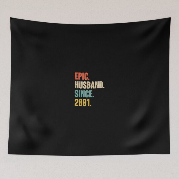 Item preview, 20th Wedding Anniversary Him Epic Husband Since 2001 designed and sold by HamzashiTrre.
