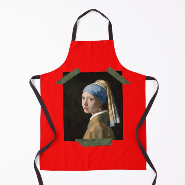 Item preview, Girl With A Pearl Earring Art T-Shirt Taped Design designed and sold by D-Shirt-More.