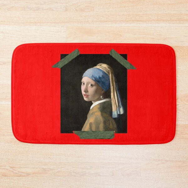 Item preview, Girl With A Pearl Earring Art T-Shirt Taped Design designed and sold by D-Shirt-More.