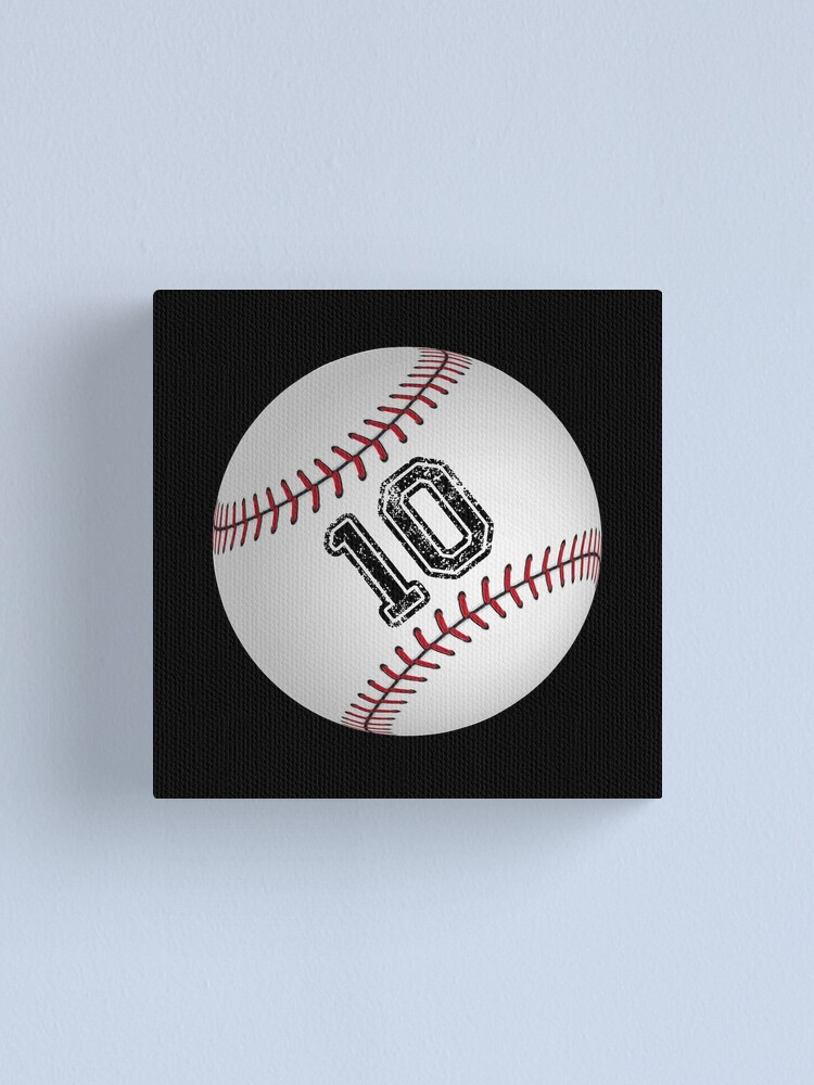 Baseball ball number 10, ten | Photographic Print
