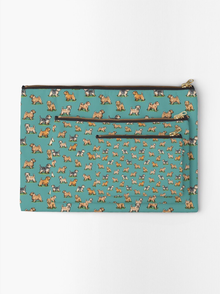 Alternate view of Norfolk Terriers Zipper Pouch