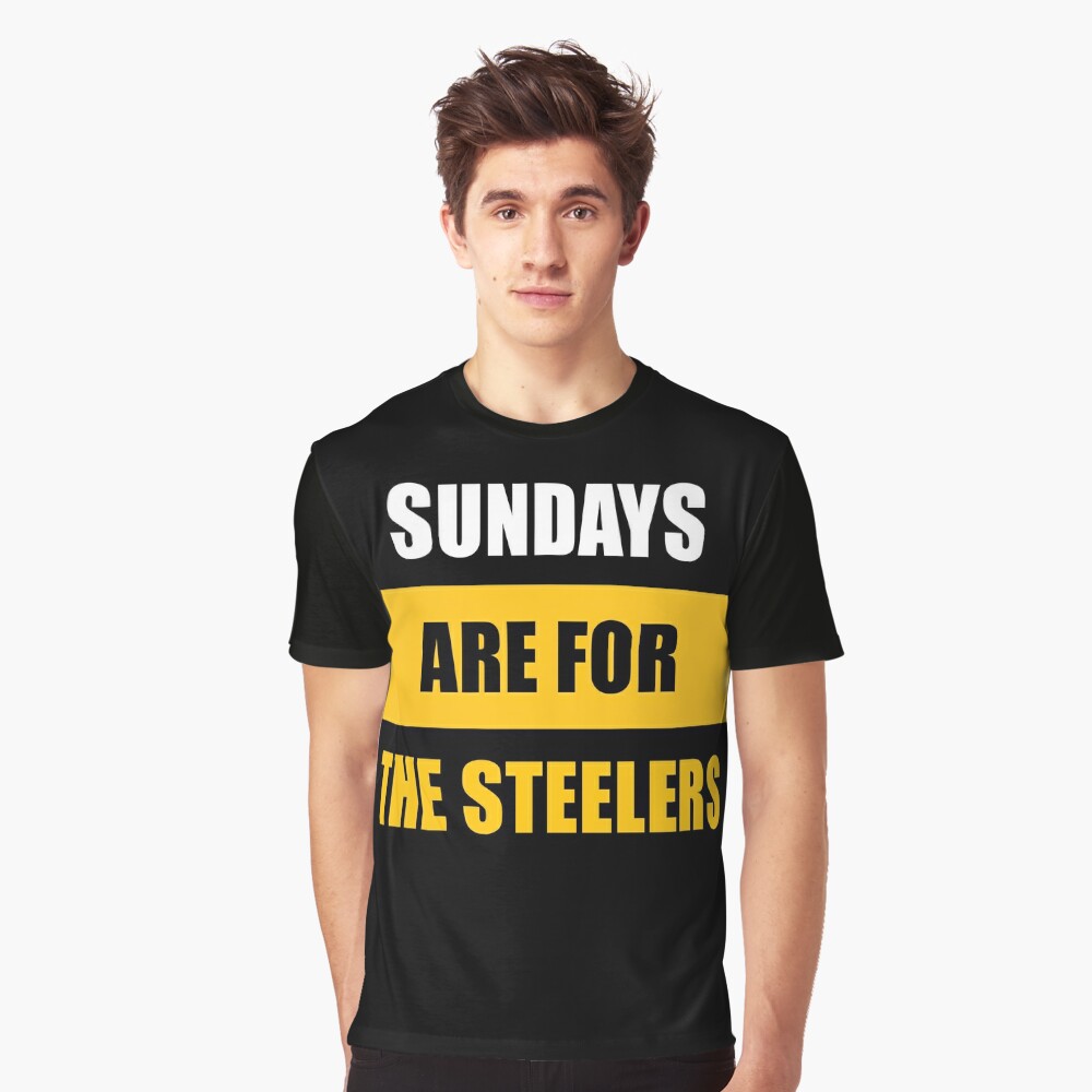 Sundays are for The Steelers, The Pittsburgh Steelers  Essential T-Shirt  for Sale by elhefe