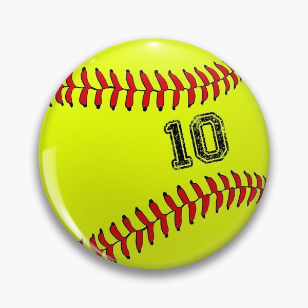 Item preview, Softball ball number 10, ten  designed and sold by TheCultStuff.