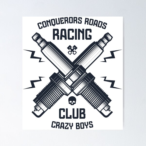Item preview, Conquerors roads racing club, Crazy boys, Skull, Skeleton, Motorcycle designed and sold by Elshan Ilyasov.