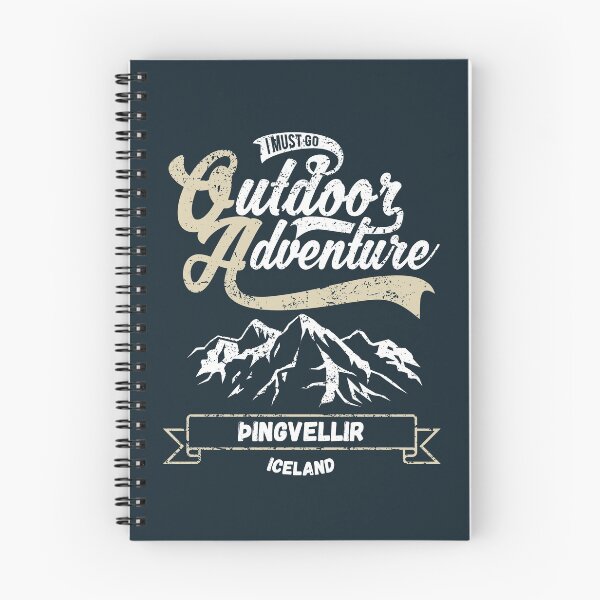 Item preview, Þingvellir Thingvellir in Iceland, Europe - Vintage Mountain Outdoor Adventure Logo designed and sold by Vintage-TM.