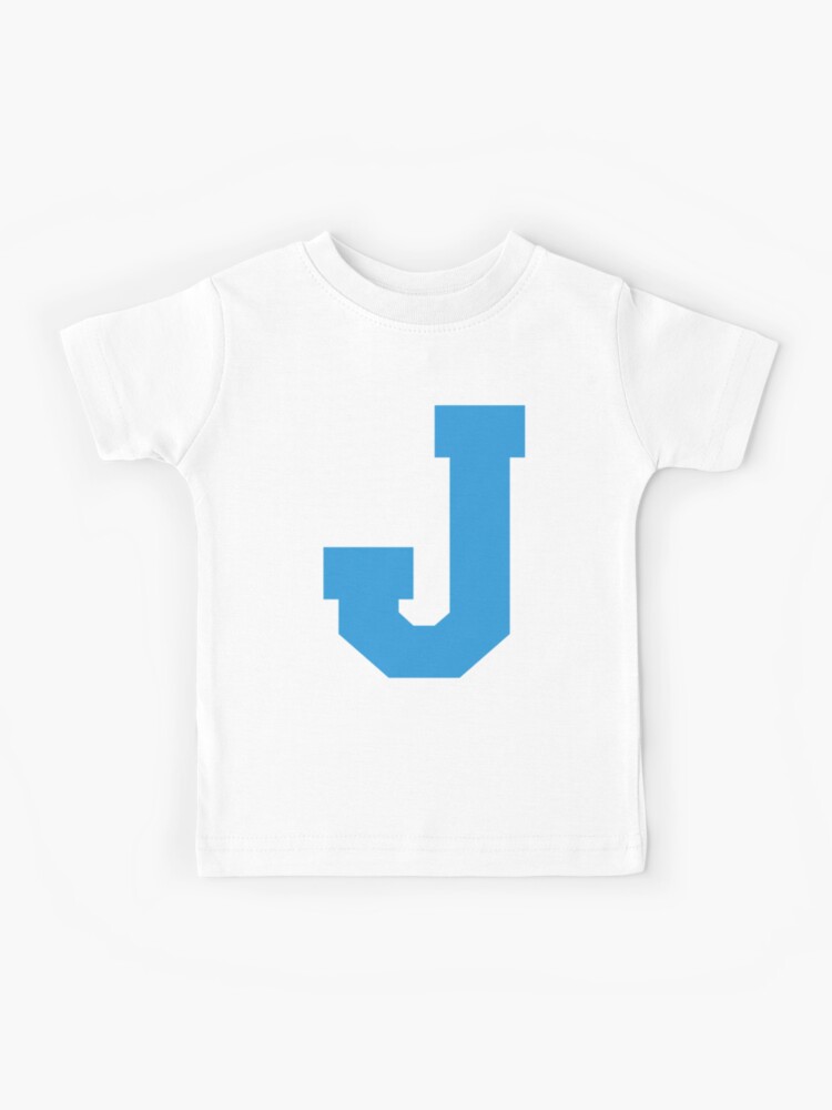 Alphabet Blue J Sports letter J