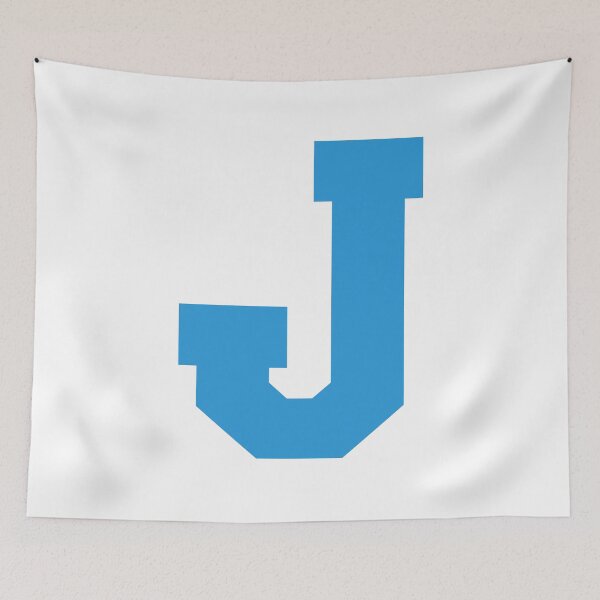Item preview, Alphabet, Blue J, Sports letter J designed and sold by TheCultStuff.