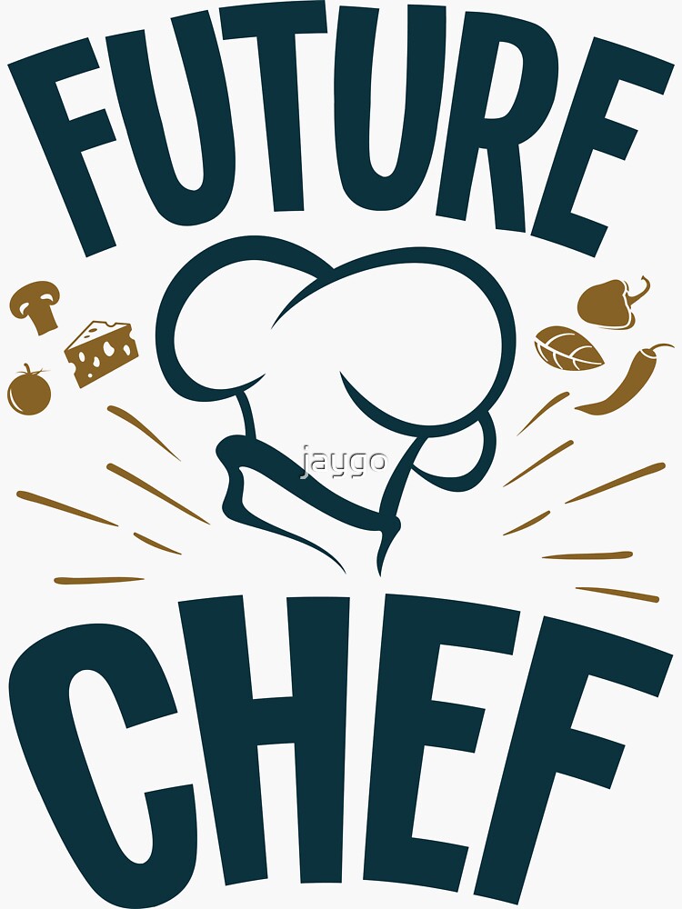 Little Chef Cooking Kids Toddlers Sticker for Sale by jaygo