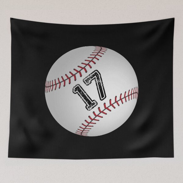 Item preview, Baseball ball number 17, seventeen  designed and sold by TheCultStuff.