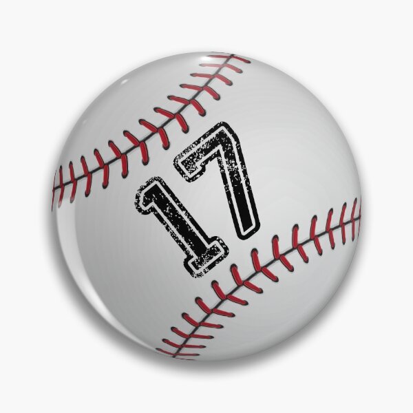 Artikelvorschau, Baseballball Nummer 17, siebzehn entworfen und verkauft von TheCultStuff.