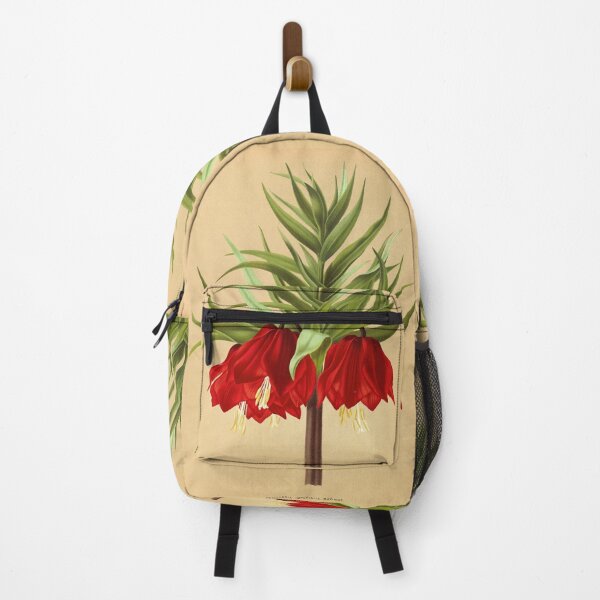 Item preview, Crown Imperial poster - Fritillaria imperialis Rubra - botanical illustration designed and sold by chimakingthings.
