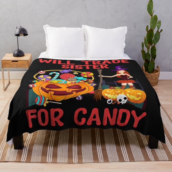 Item preview, Happy Halloween. Will Trade Sister For Candy classic T shirt designed and sold by TalbotElizabeth.