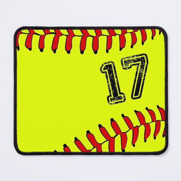 Item preview, Softball ball number 17, seventeen designed and sold by TheCultStuff.