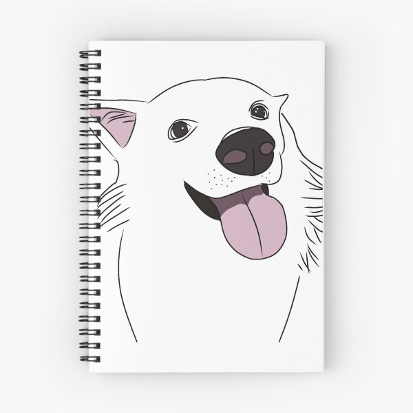 Item preview, Cute White Dog Digital Drawing designed and sold by Hannah Marie Garcia.
