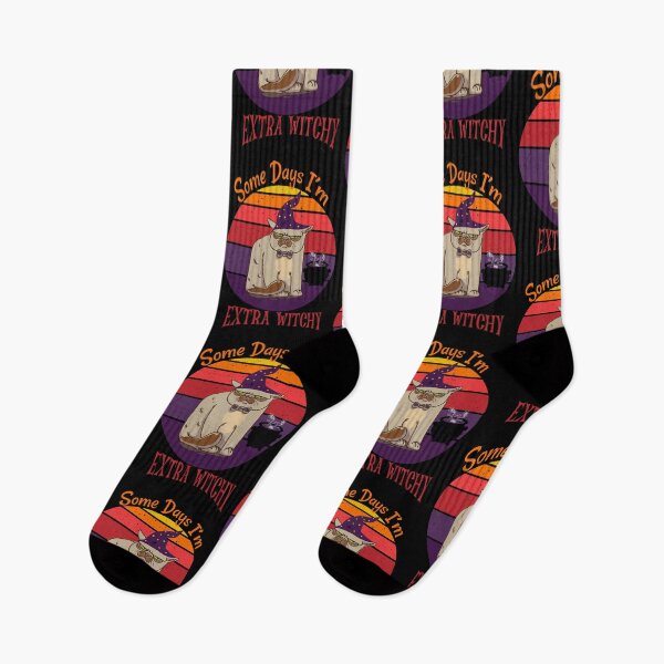 Item preview, Some days I’m extra witchy grumpy cat Halloween - men/ women /kids Halloween  designed and sold by Designs Of all kinds.