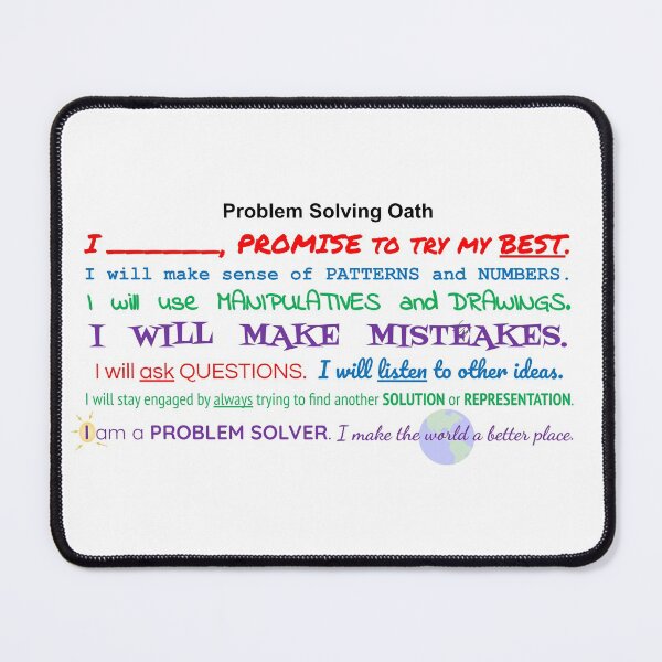 Item preview, Problem Solving Oath designed and sold by Theresa Wills.