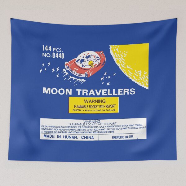Item preview, MOON TRAVELLERS BOTTLE ROCKET - PACKAGING designed and sold by ThrowbackAds.