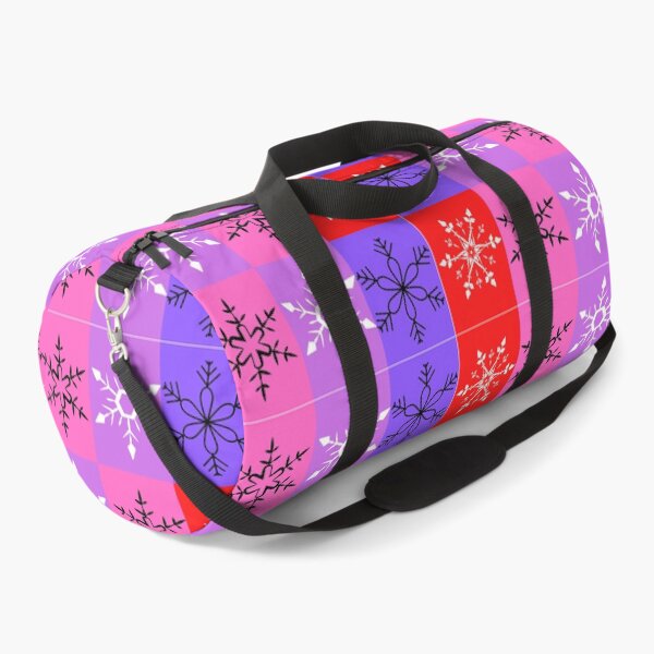 Item preview, red ,pink, purple christmas snowflake pattern designed and sold by MuchMoreMerch.