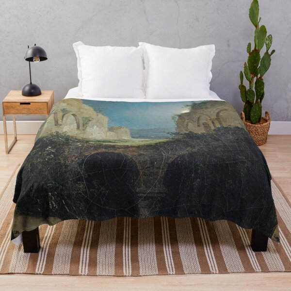 Item preview, Nocturnal Landscape with the Ruins of a Church - Charles-Caïus Renoux designed and sold by Vintage Designs +.