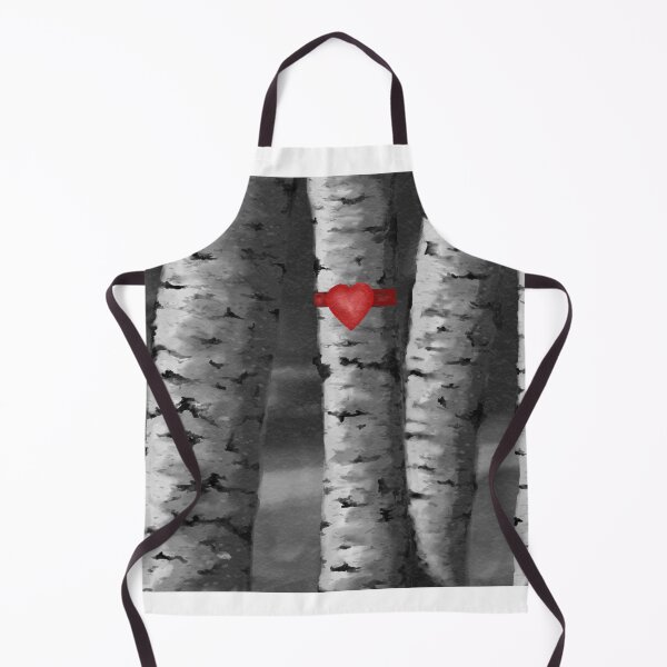 Item preview, Silver Black & White Trees with Red Heart. designed and sold by JzArt.