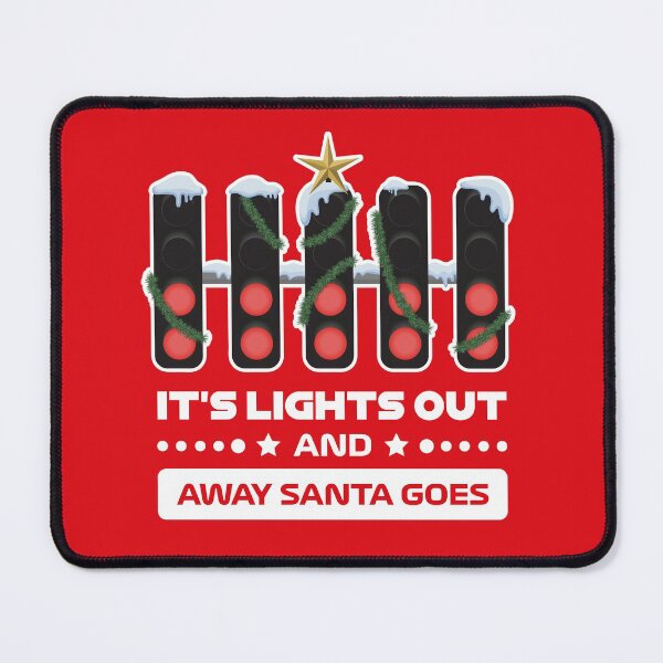 Item preview, It's Lights Out and Away Santa Goes! - Xmas Collection (Red BG) designed and sold by FilipeFerreira.