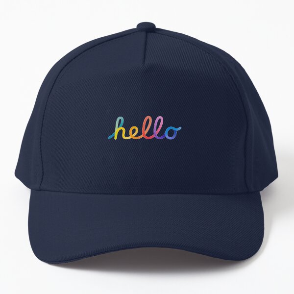 hello Spring Loaded rainbow Baseball Cap