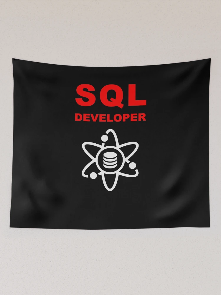 Thumbnail 2 of 3, Tapestry, SQL Developer, DBA Database Administrator, Structured Query Language, Data Science, Database Developer, SQL Query, Software Engineer, Computer Science, Fullstack Developer, Programming Humor, Dark designed and sold by Max-Wear.