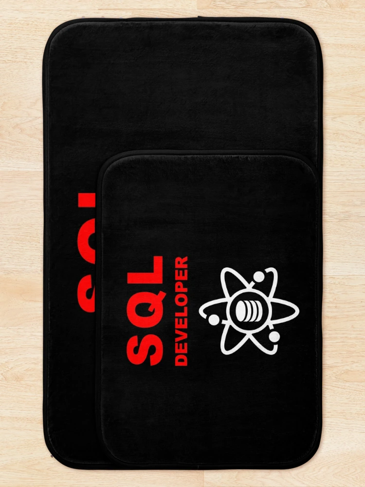 Thumbnail 5 of 6, Bath Mat, SQL Developer, DBA Database Administrator, Structured Query Language, Data Science, Database Developer, SQL Query, Software Engineer, Computer Science, Fullstack Developer, Programming Humor, Dark designed and sold by Max-Wear.