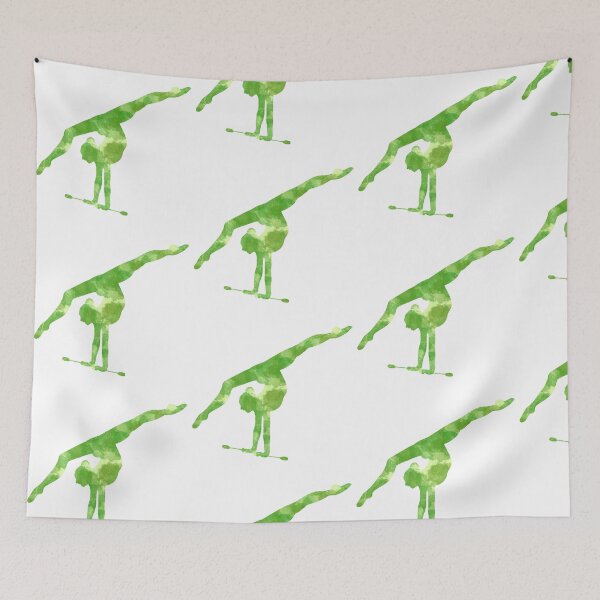 Item preview, Green Rhythmic Gymnast with Clubs designed and sold by Becky-Marie.
