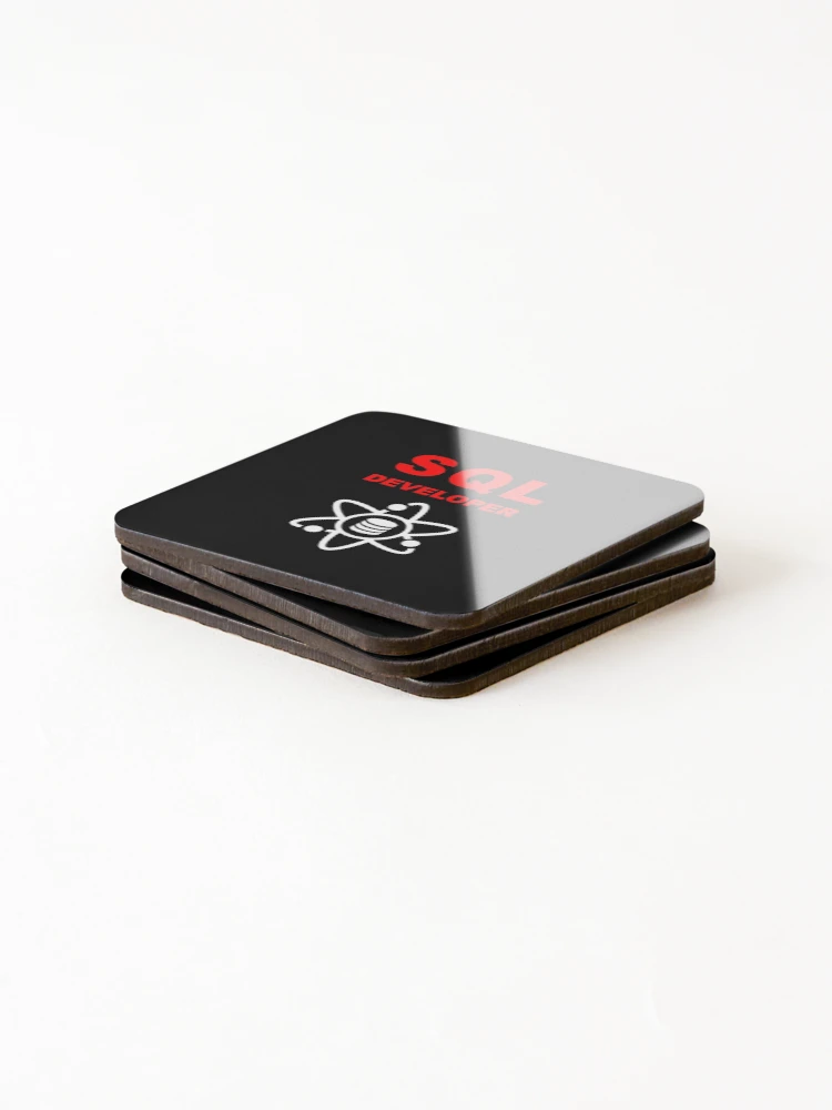 Thumbnail 4 of 5, Coasters (Set of 4), SQL Developer, DBA Database Administrator, Structured Query Language, Data Science, Database Developer, SQL Query, Software Engineer, Computer Science, Fullstack Developer, Programming Humor, Dark designed and sold by Max-Wear.