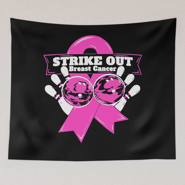 Item preview, Strike Out Breast Cancer Awareness Bowling Fighters  designed and sold by WhitsellLesslie.