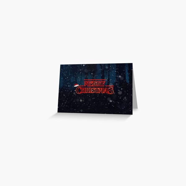 Stranger Things Christmas Card Greeting Card