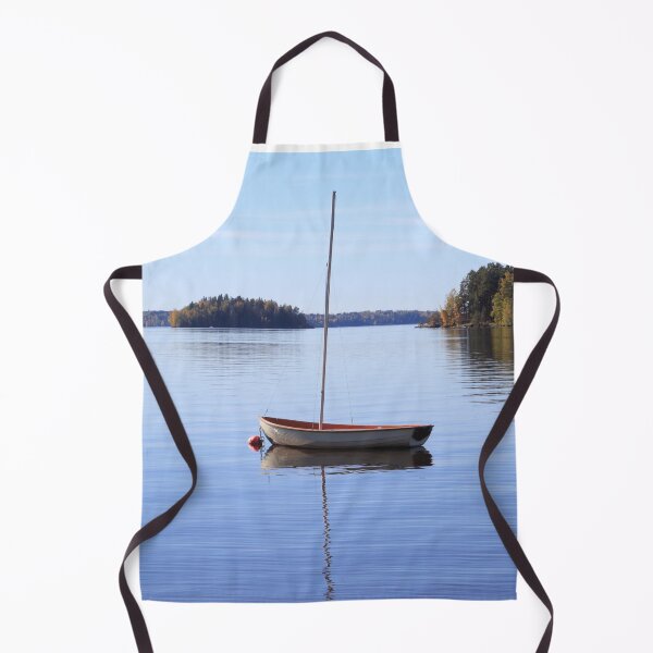 Item preview, The empty sail boat in the middle of the lake designed and sold by IraNiva.