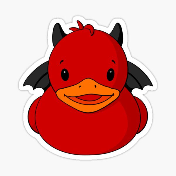Devil Rubber Duck Sticker