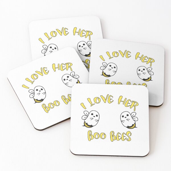 Item preview, I Love her Boo Bees Funny Halloween Party 2021 Couple Tee | Funny Halloween Gift | Boobies outfit | Woman Halloween gift | boo bees Lovers designed and sold by Mode Tees.