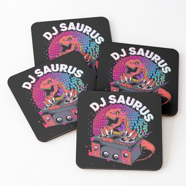 Item preview, DJ Saurus Rave Disco Saurian DJ Party Celebrate Club Dino Rex Design designed and sold by brunsch-print.