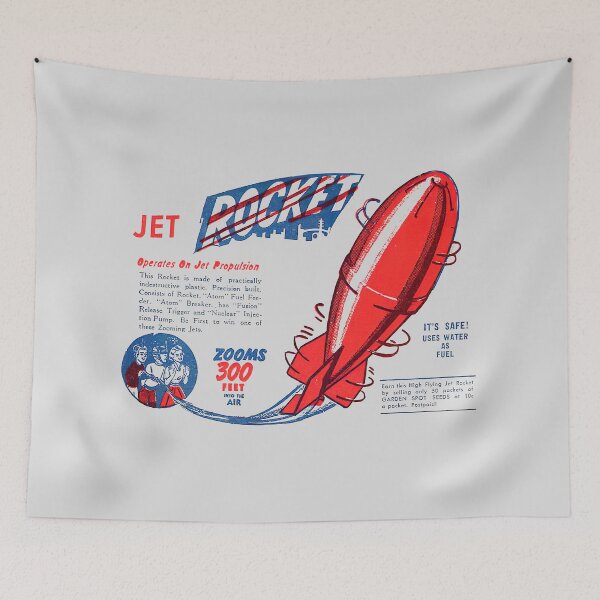 Item preview, TOY JET ROCKET - ATOMIC AGE ADVERT designed and sold by ThrowbackAds.