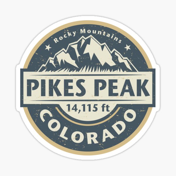 3.75" x 2.75" Manitou Springs Colorado Decal Sticker Pikes Peak 