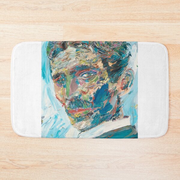 Item preview, NIKOLA TESLA oil portrait designed and sold by lautir.