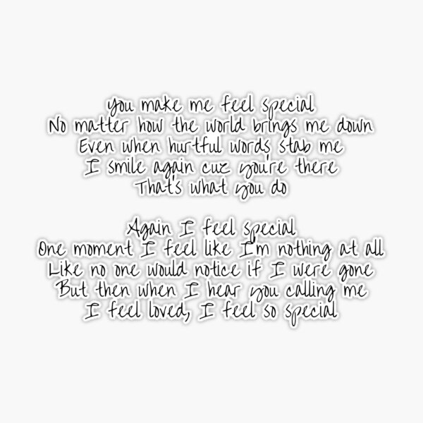 TWICE Feel Special Verse 1 Handwritten Lyrics (English) | Poster