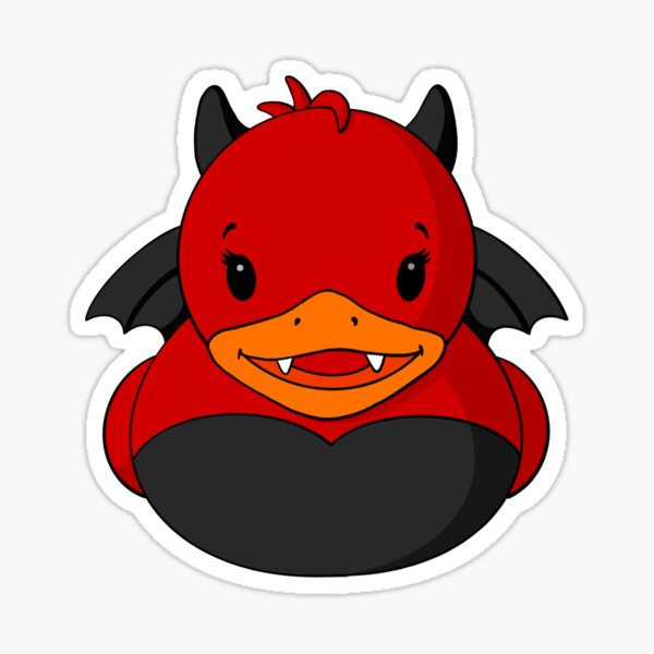 Item preview, Devil Rubber Duck designed and sold by Alisha Ober Designs.